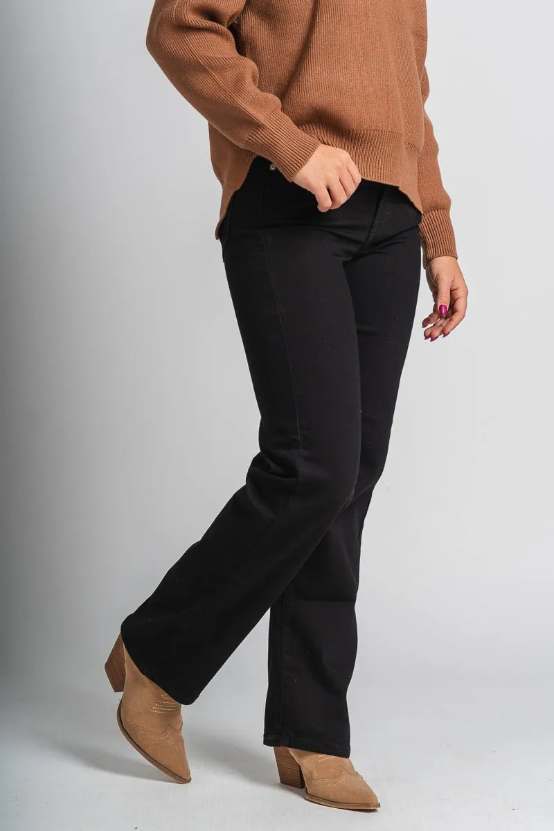 Hidden Tracey high rise straight leg jeans black
