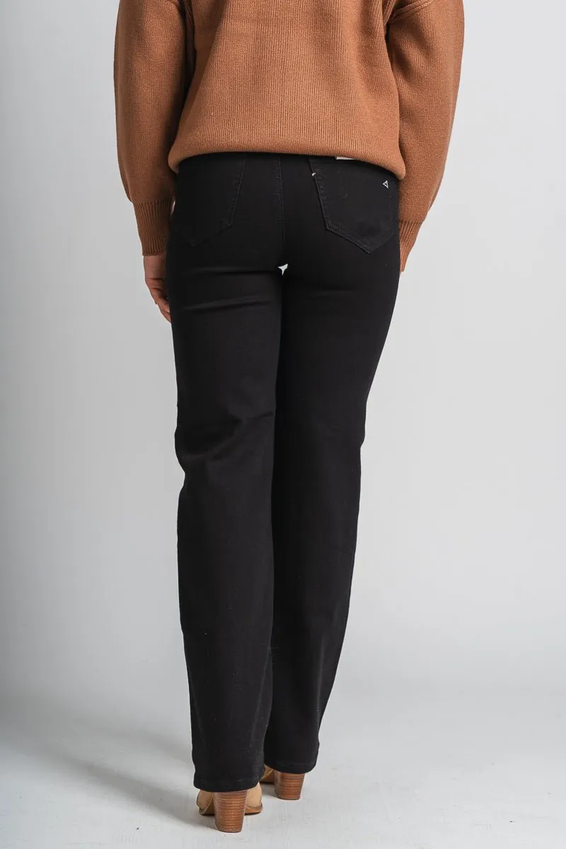 Hidden Tracey high rise straight leg jeans black