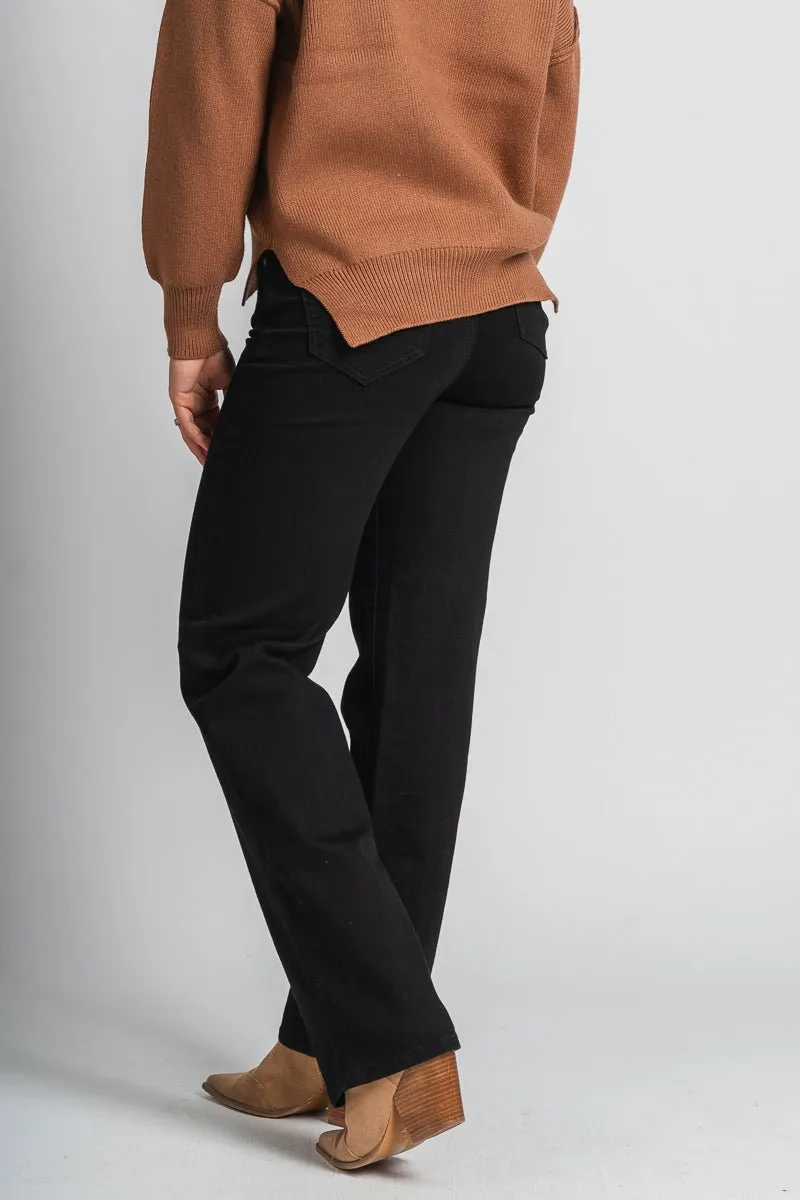 Hidden Tracey high rise straight leg jeans black