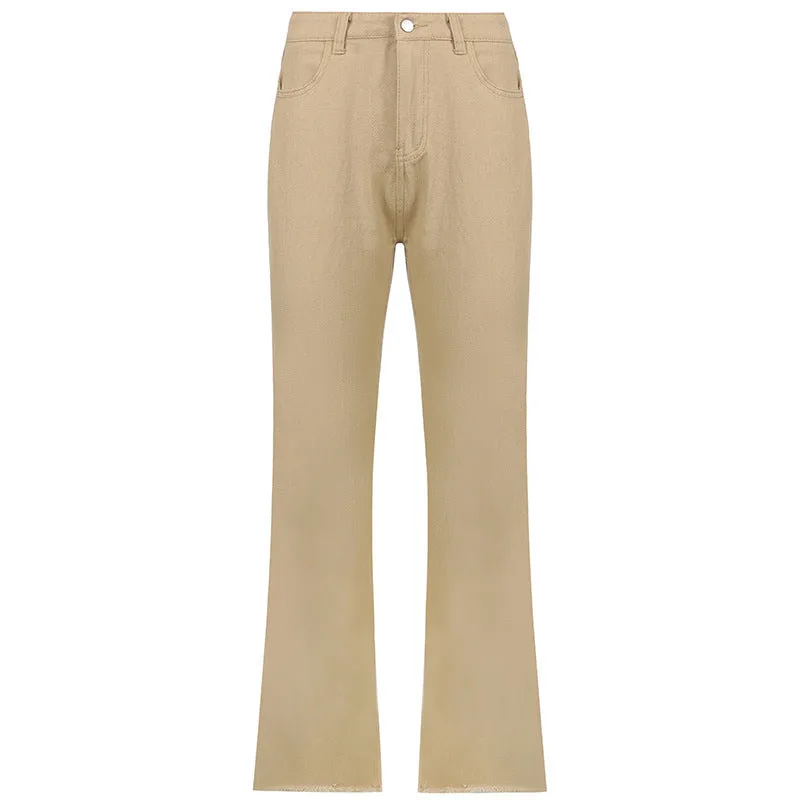 High-waisted flared jeans 