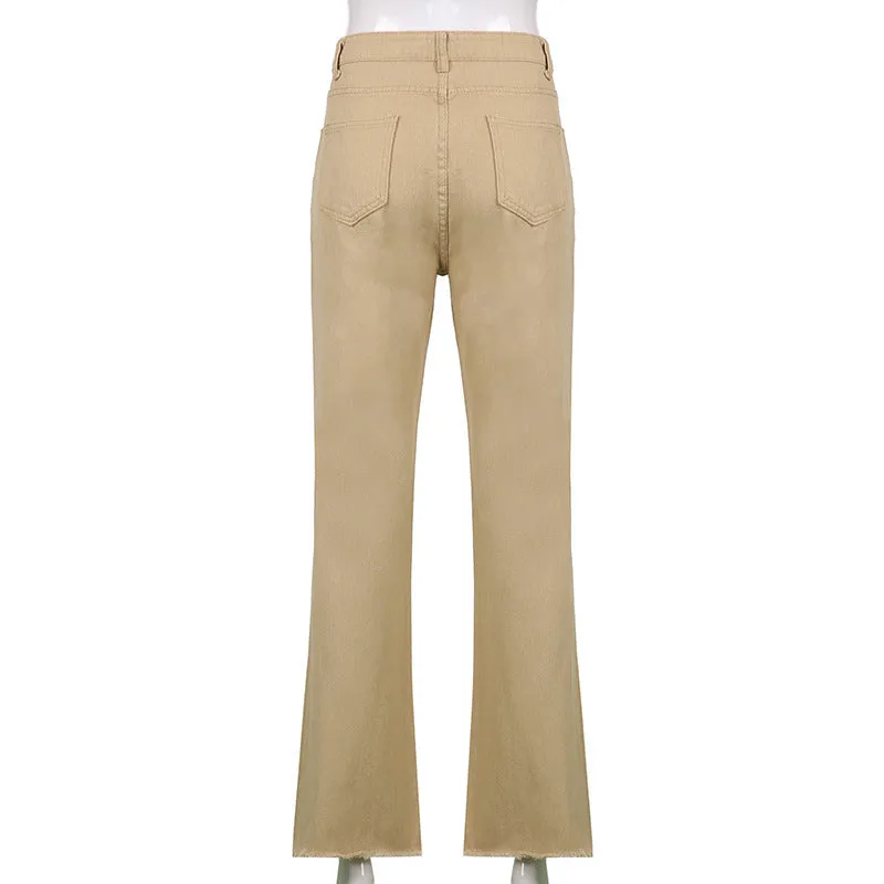  High-waisted flared jeans 