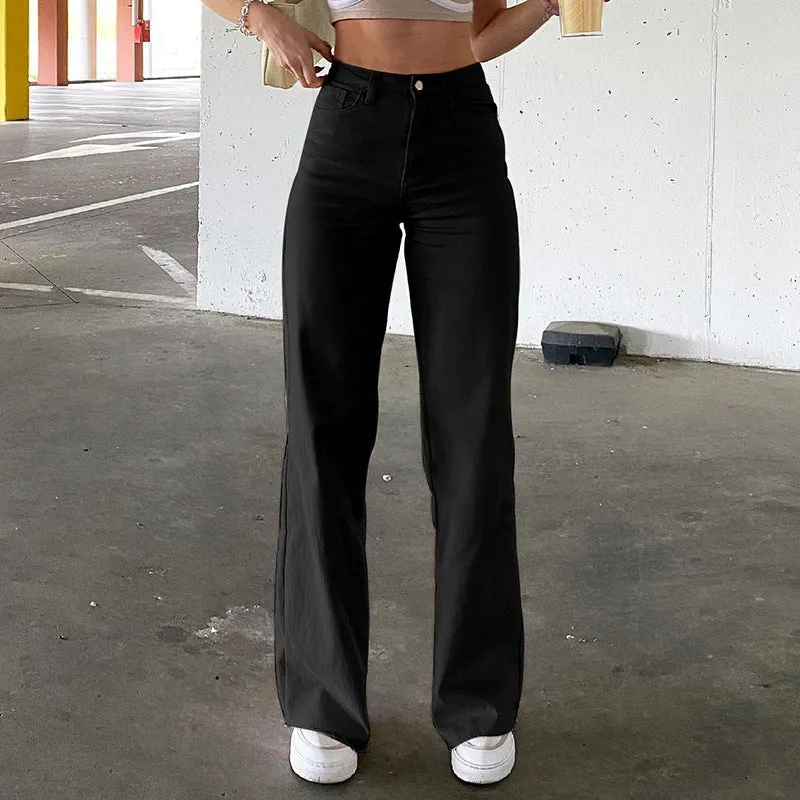 High-waisted flared jeans 