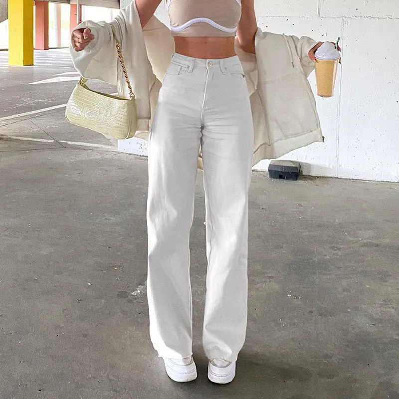  High-waisted flared jeans 