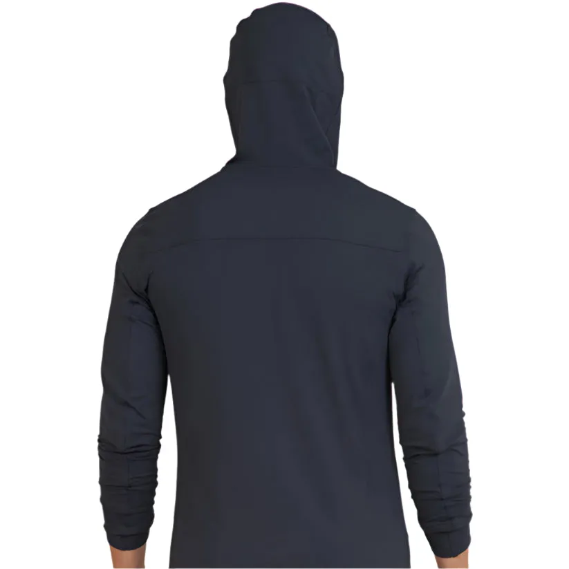 IBKUL Men's Solid Long Sleeve Hoody - Charcoal