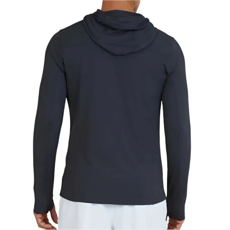 IBKUL Men's Solid Long Sleeve Hoody - Charcoal
