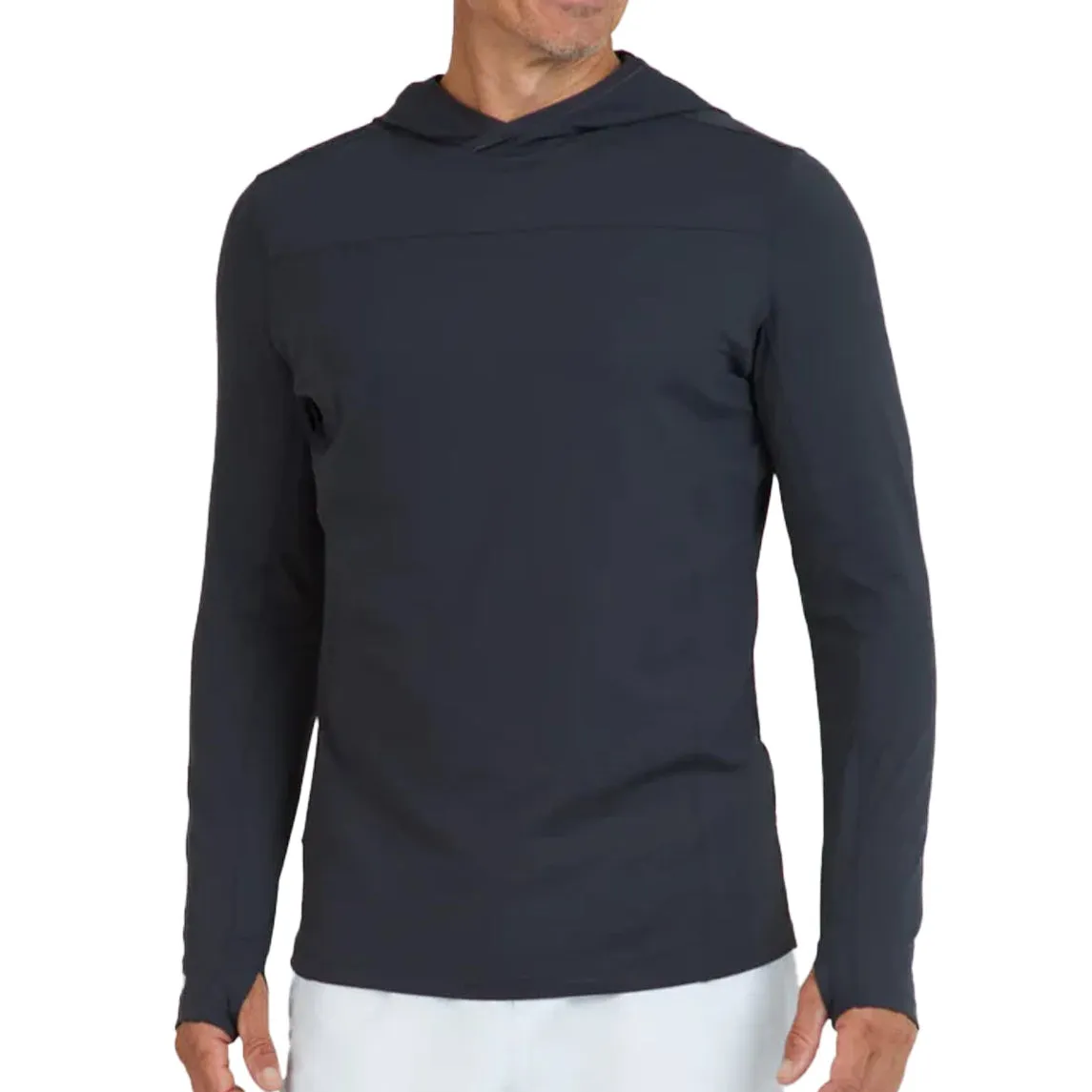 IBKUL Men's Solid Long Sleeve Hoody - Charcoal