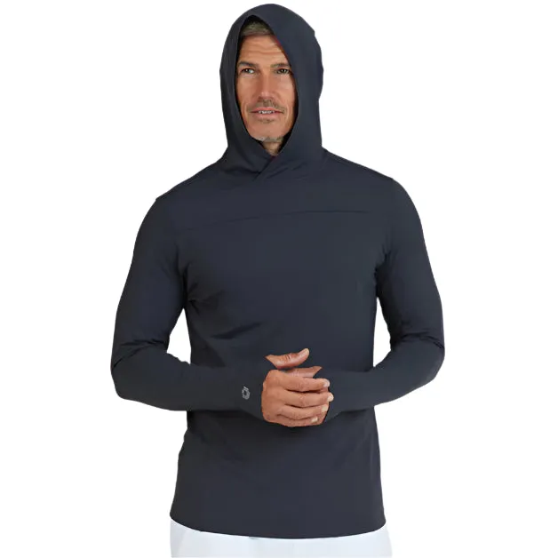 IBKUL Men's Solid Long Sleeve Hoody - Charcoal