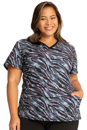 Infinity Women's Mock Wrap Print Top | Wild for Tie Dye