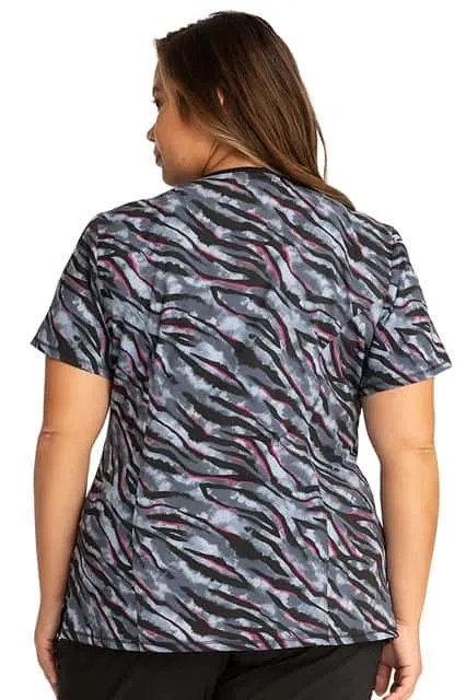 Infinity Women's Mock Wrap Print Top | Wild for Tie Dye