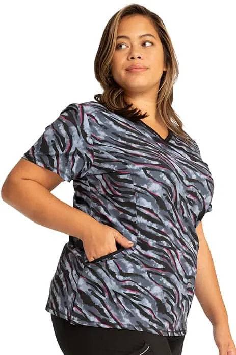Infinity Women's Mock Wrap Print Top | Wild for Tie Dye