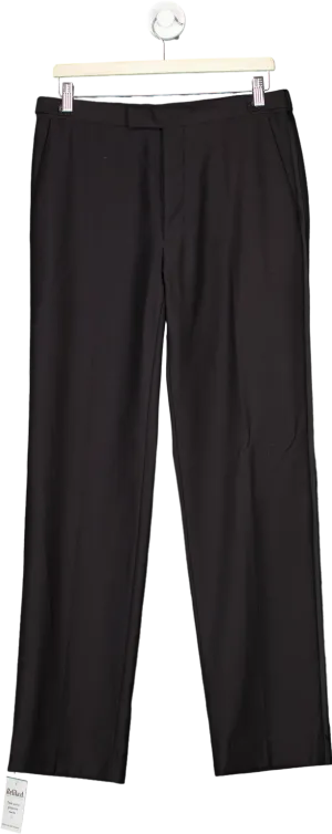 John Lewis Black Wool Blend Trousers 32L