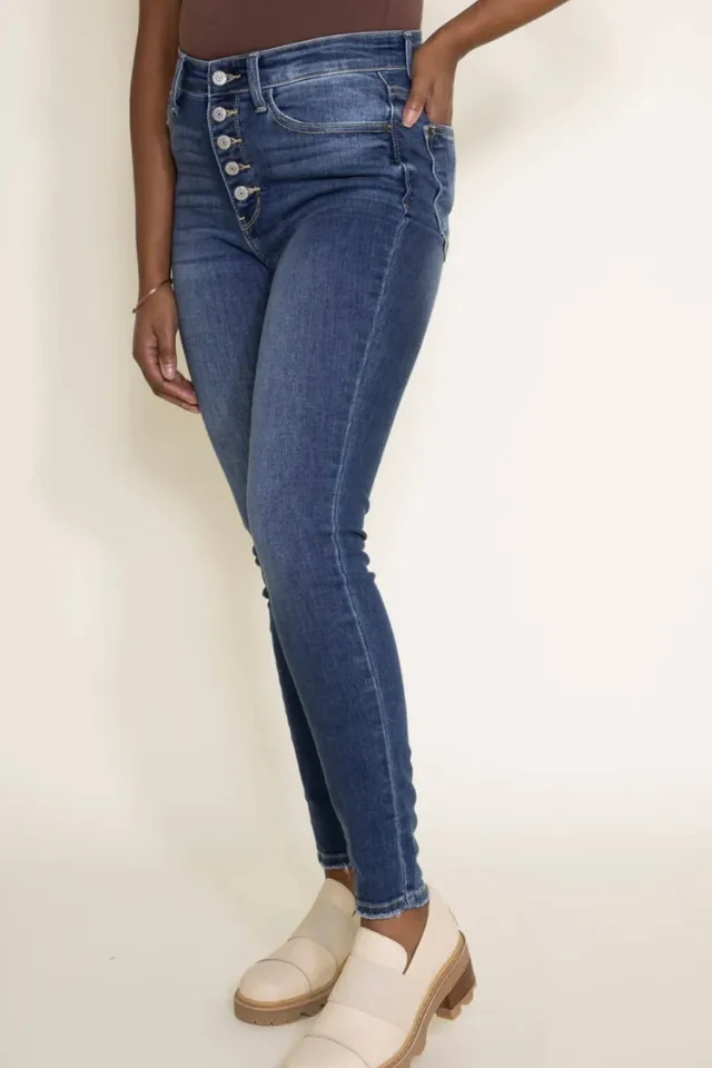 Judy Blue High Rise Button Fly Skinny