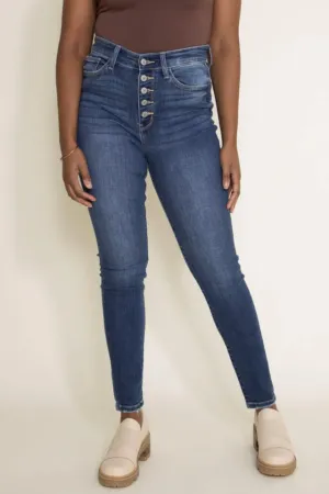 Judy Blue High Rise Button Fly Skinny
