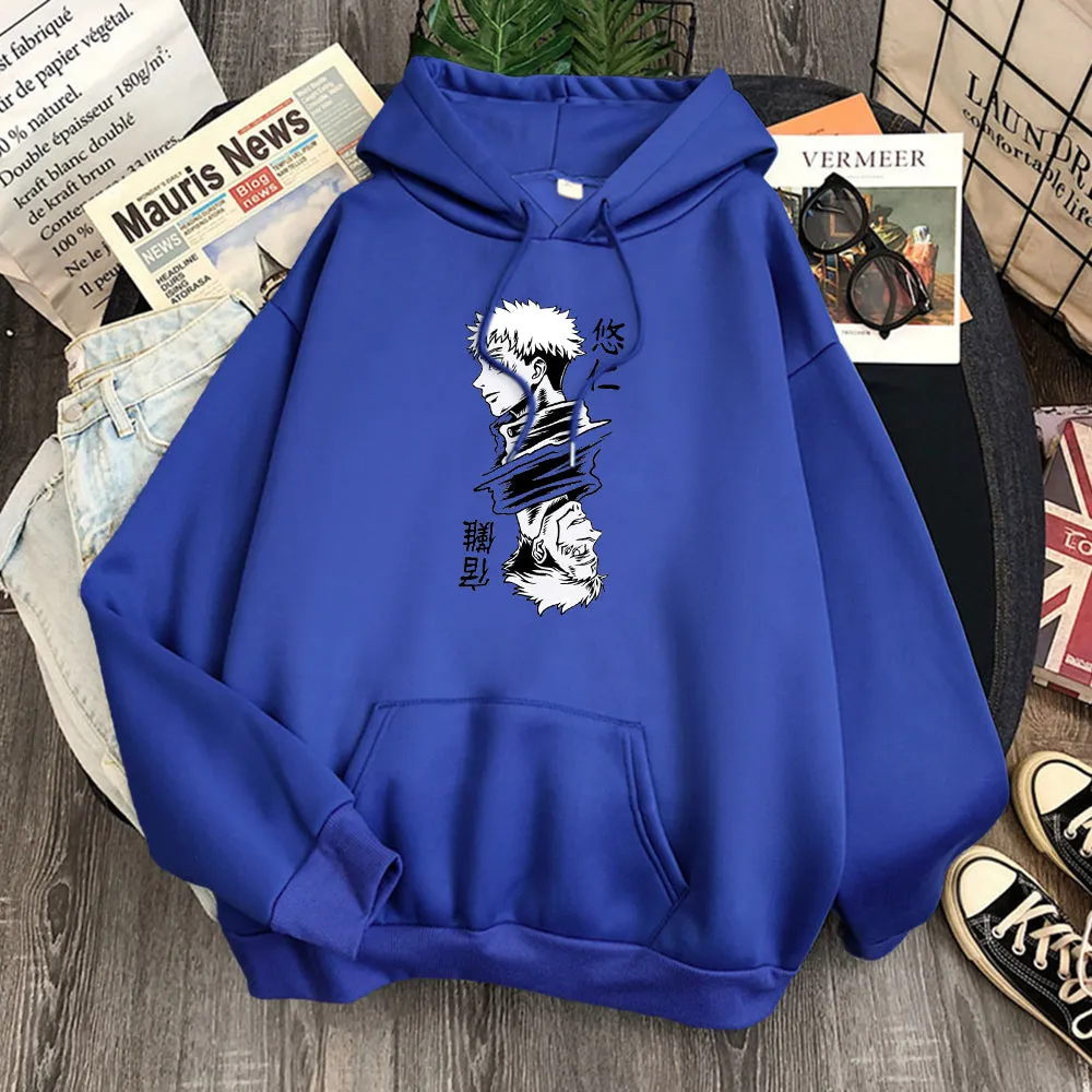 Jujutsu Kaisen Yuji Itadori and Sukuna Hoodie