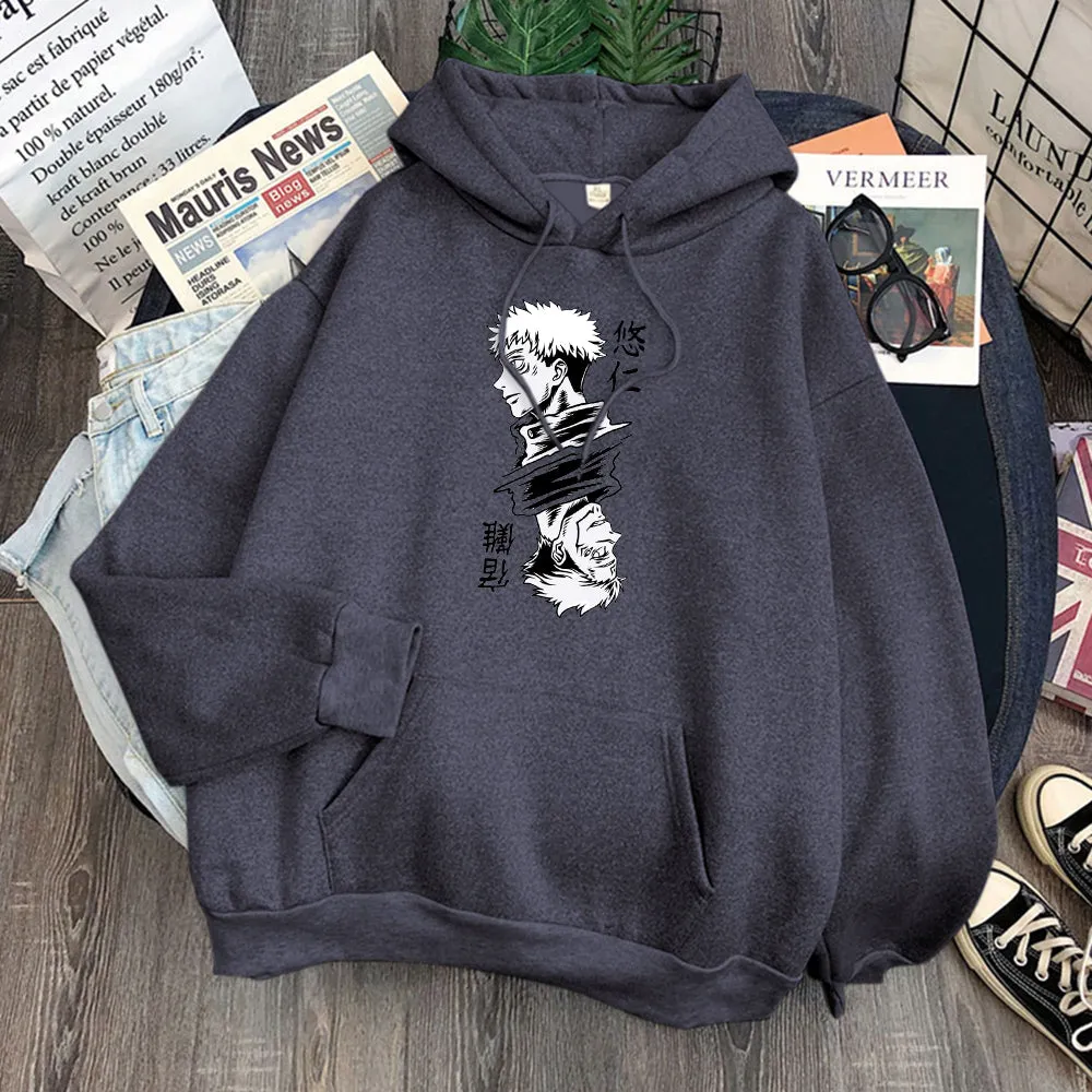Jujutsu Kaisen Yuji Itadori and Sukuna Hoodie