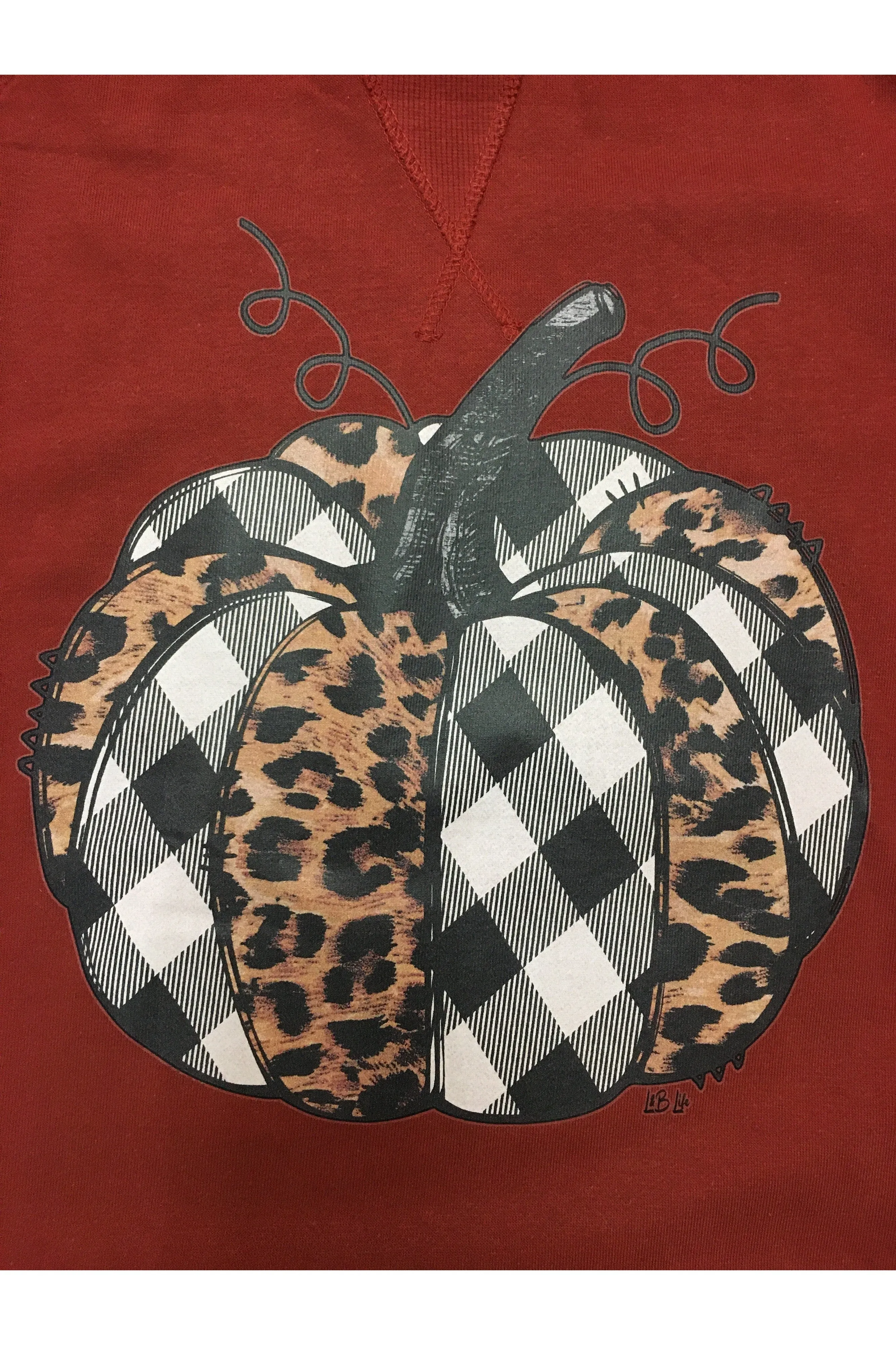 L and B Tees Rust Pumpkin Sweatshirt