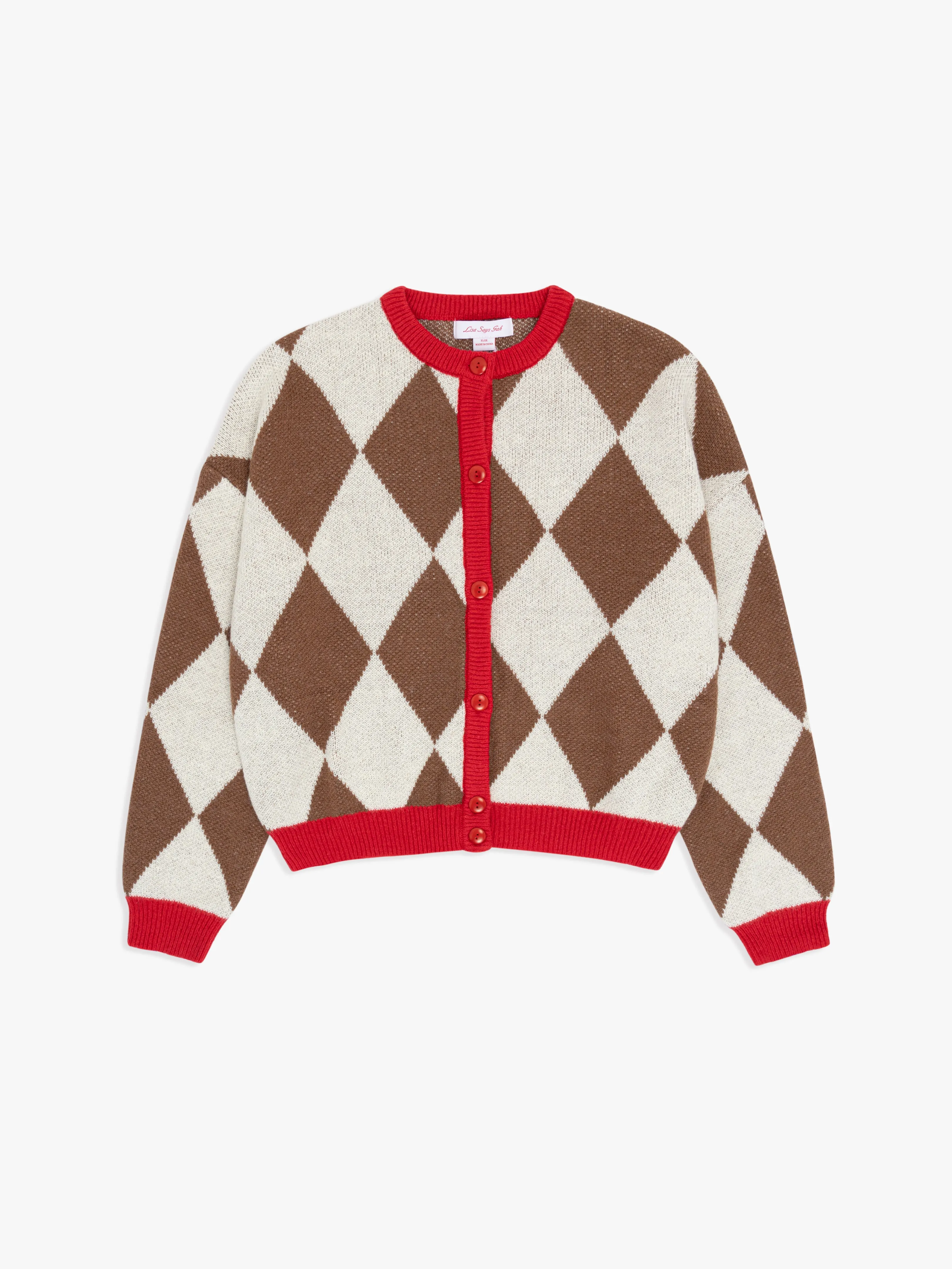 Lauda Cardi - Brown Argyle