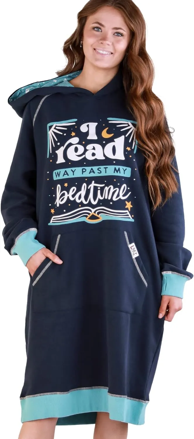 Lazy One Oversized Hoodie Sweatshirt, Comfortable Sleepwear