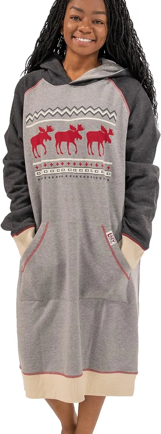 Lazy One Oversized Hoodie Sweatshirt, Comfortable Sleepwear