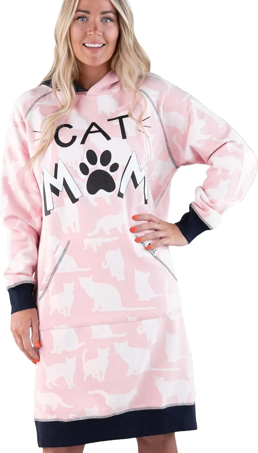 Lazy One Oversized Hoodie Sweatshirt, Comfortable Sleepwear