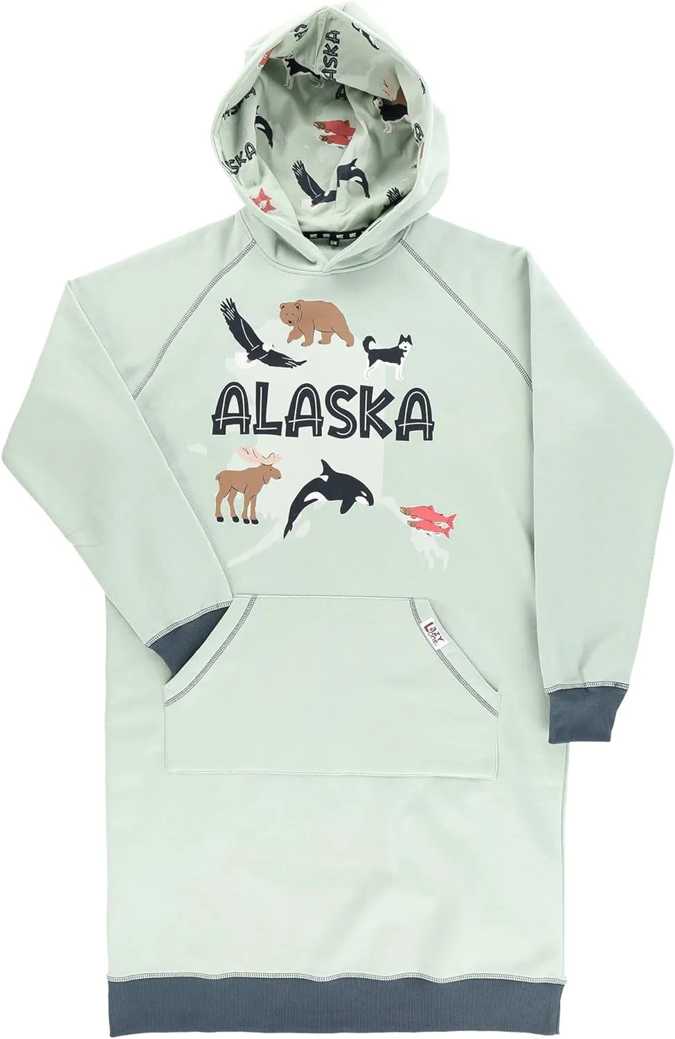 Lazy One Oversized Hoodie Sweatshirt, Comfortable Sleepwear