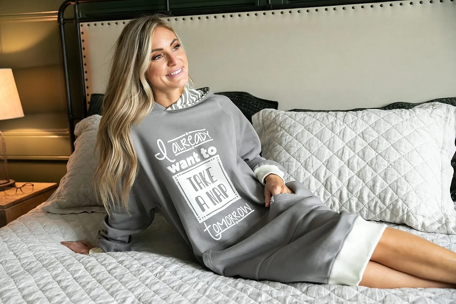Lazy One Oversized Hoodie Sweatshirt, Comfortable Sleepwear