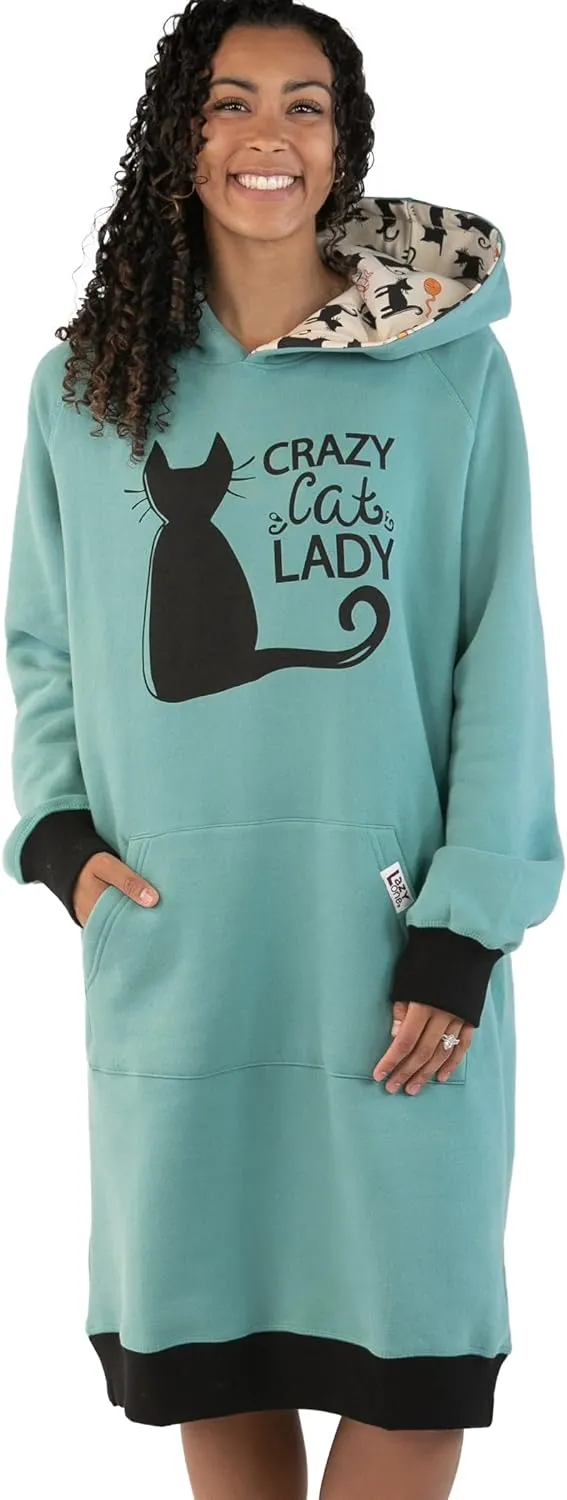 Lazy One Oversized Hoodie Sweatshirt, Comfortable Sleepwear