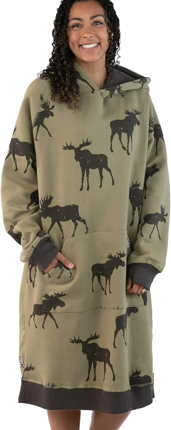 Lazy One Oversized Hoodie Sweatshirt, Comfortable Sleepwear