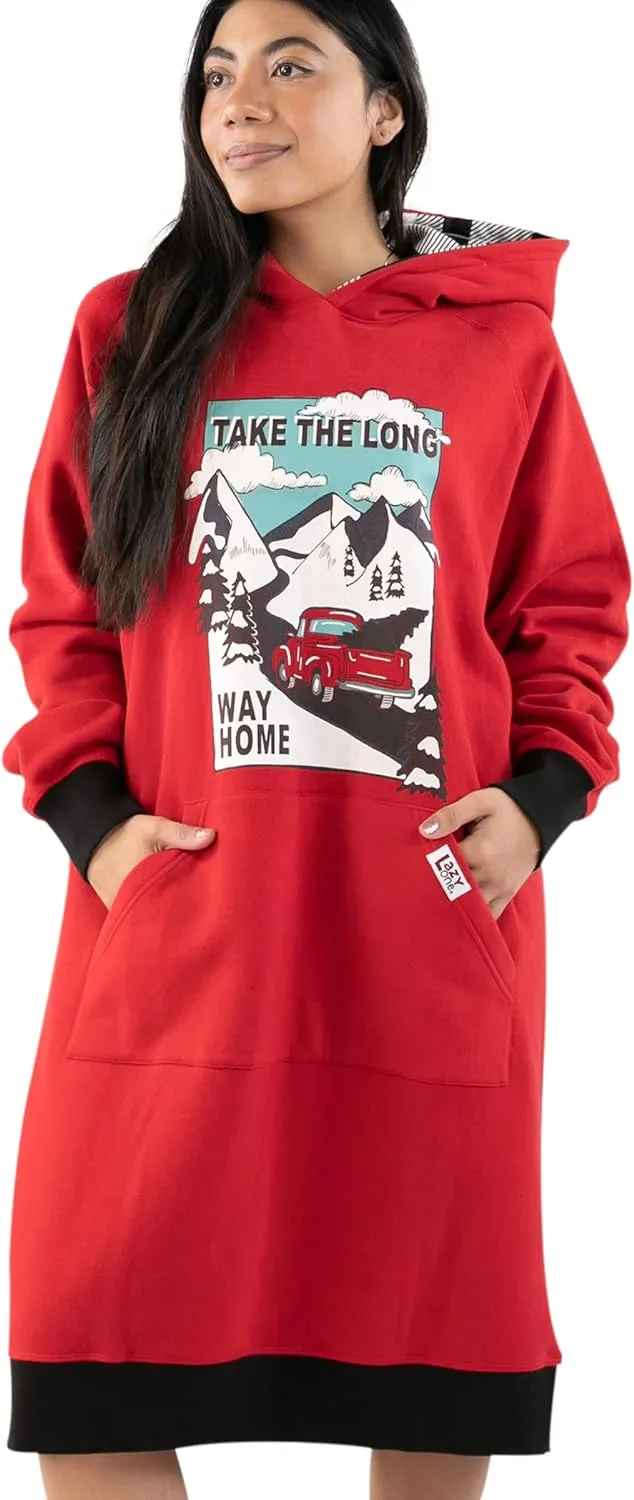 Lazy One Oversized Hoodie Sweatshirt, Comfortable Sleepwear