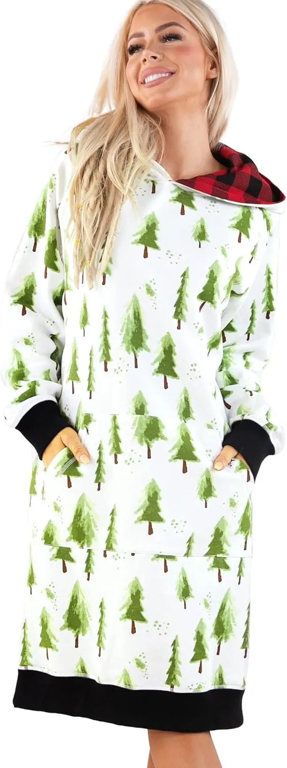 Lazy One Oversized Hoodie Sweatshirt, Comfortable Sleepwear