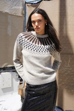 LNA Sibyl Fair Isle Sweater
