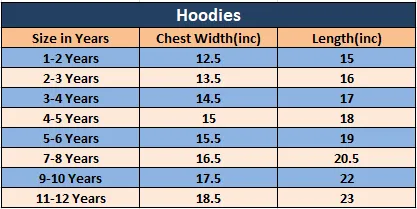 Local Orange & Blue Hoodies Boys( R-187 )