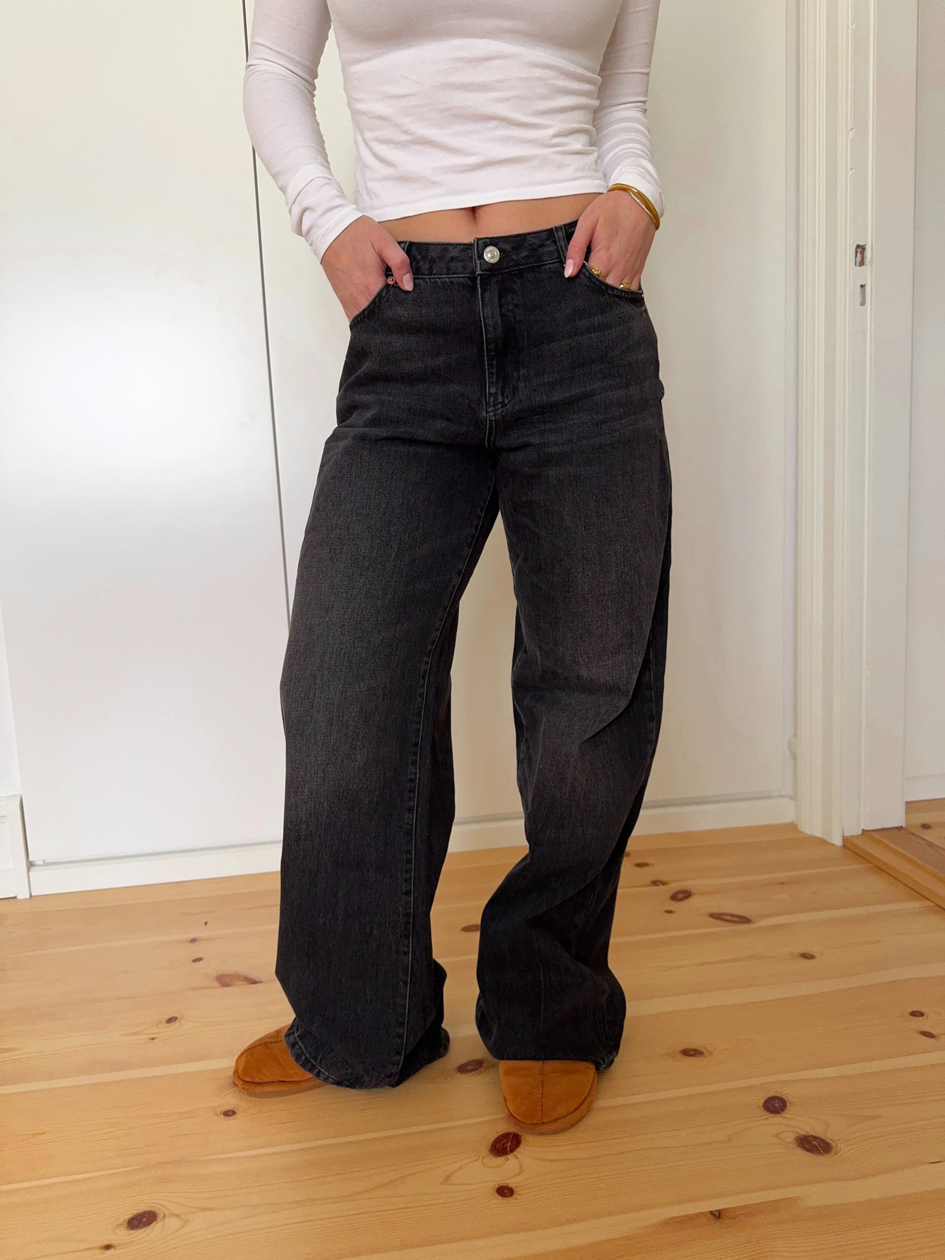 Luna Denim Jeans - Washed Black