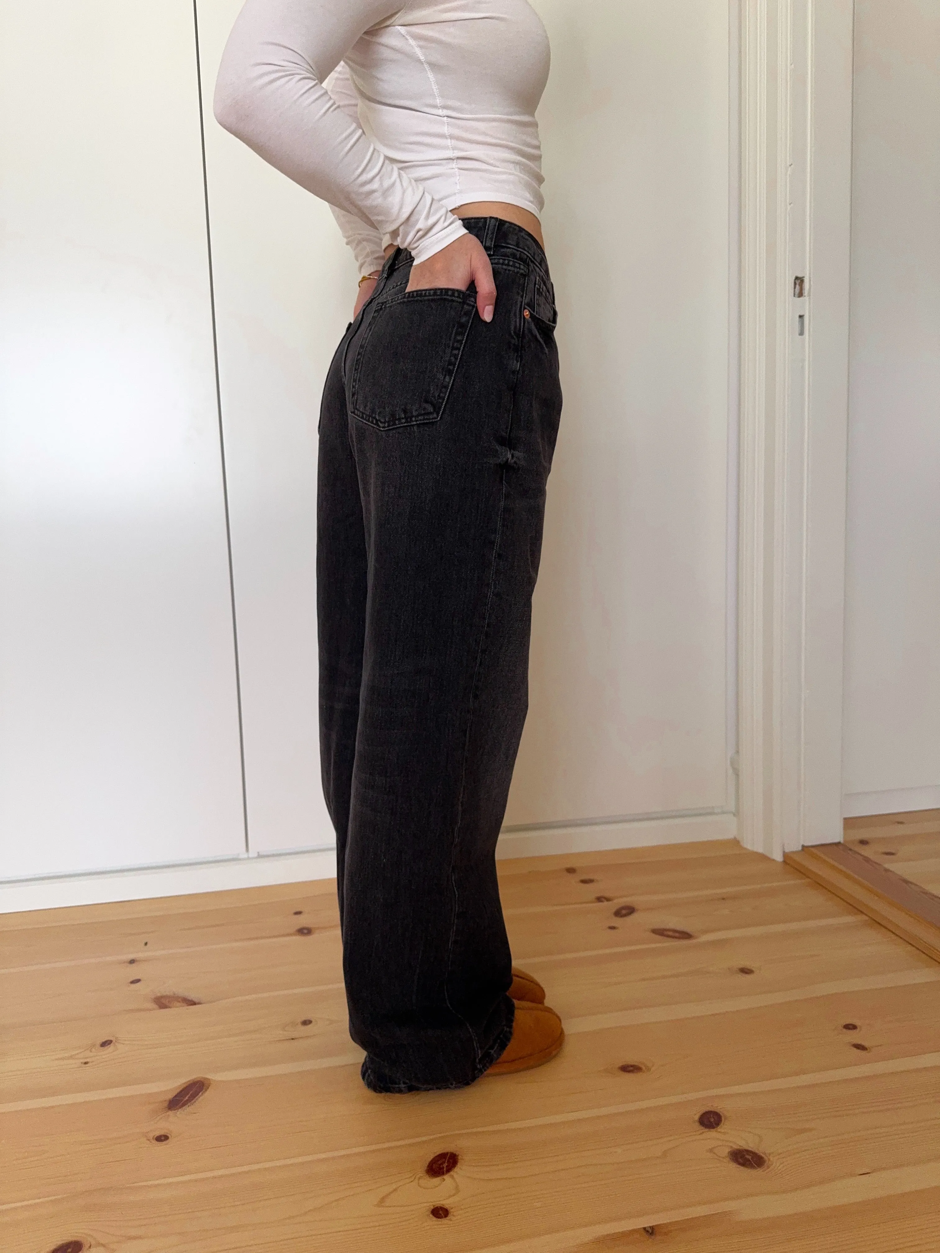 Luna Denim Jeans - Washed Black
