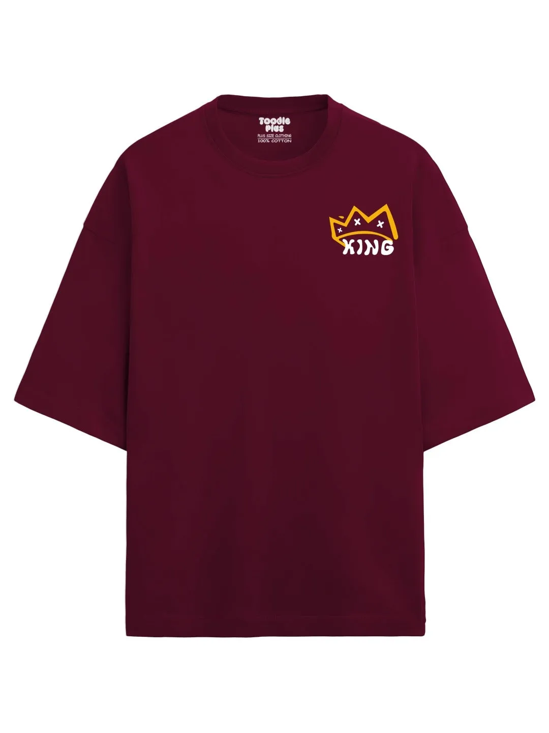 Make Money Not Friend Heavy Weight Plus Size Drop Shoulder T-shirt