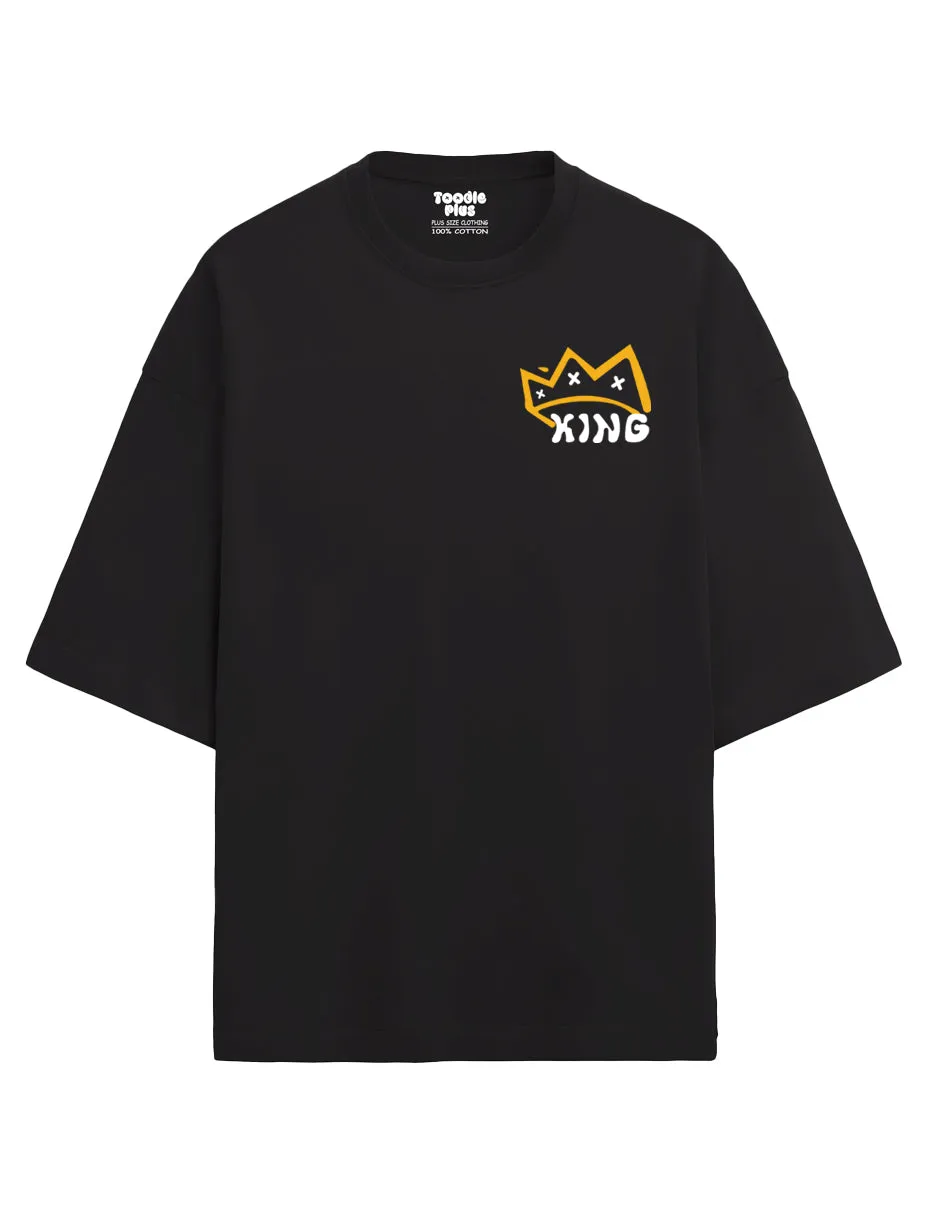 Make Money Not Friend Heavy Weight Plus Size Drop Shoulder T-shirt