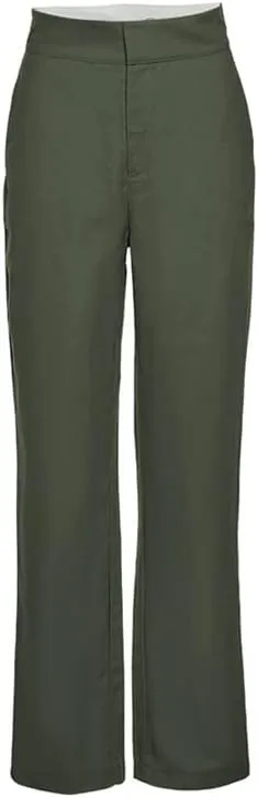 Mandonce Women's Sweatpants Cotton Relaxed Straight-Fit Casual Trousers Fashion High Waist Flap Work Pant
