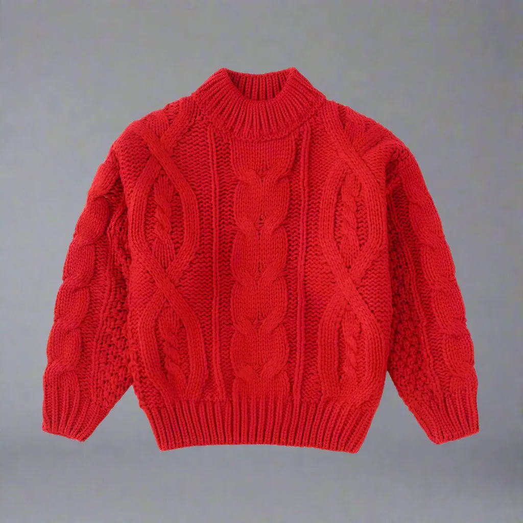 Matching Family Cable Knit Sweaters  Cozy Holiday Outfits