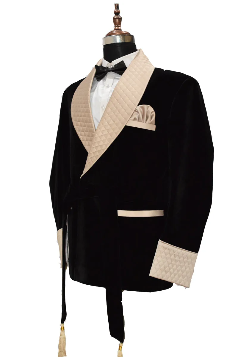 Mens Black  Smoking Jackets Luxury Stylish Designer Party Wear Blazer