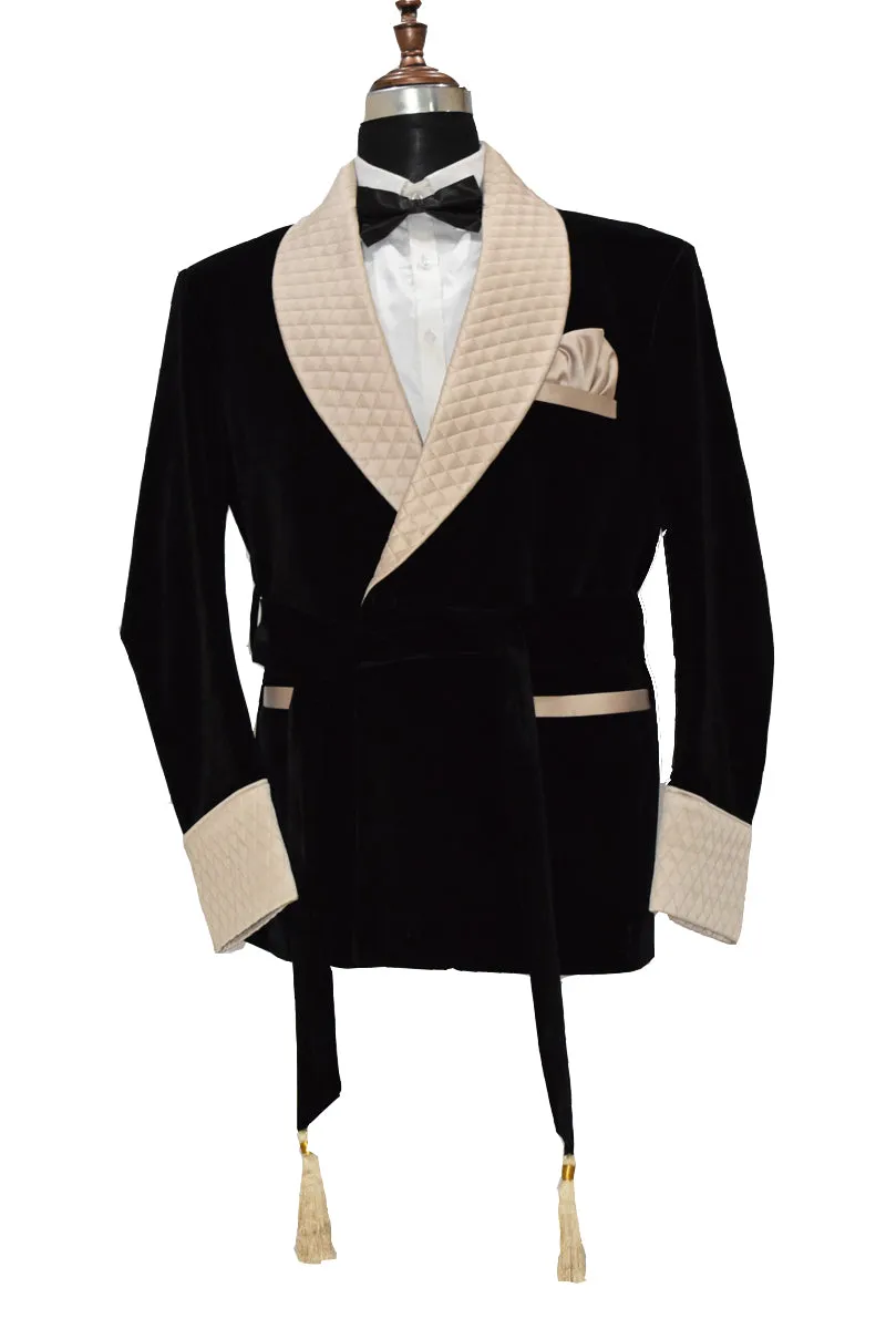 Mens Black  Smoking Jackets Luxury Stylish Designer Party Wear Blazer