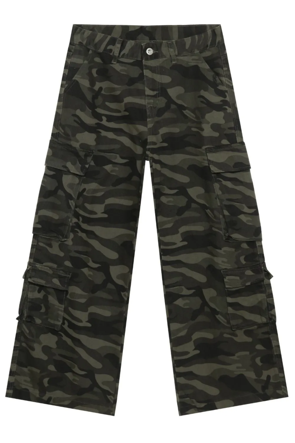 Men's Camouflage Wide Leg Jeans