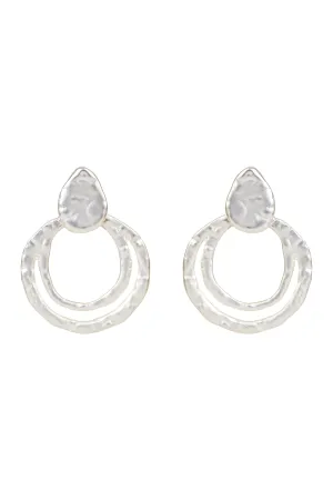 Meta Earring - Silver Circle