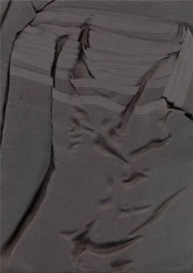 midnight grey silk chiffon 48&quot;