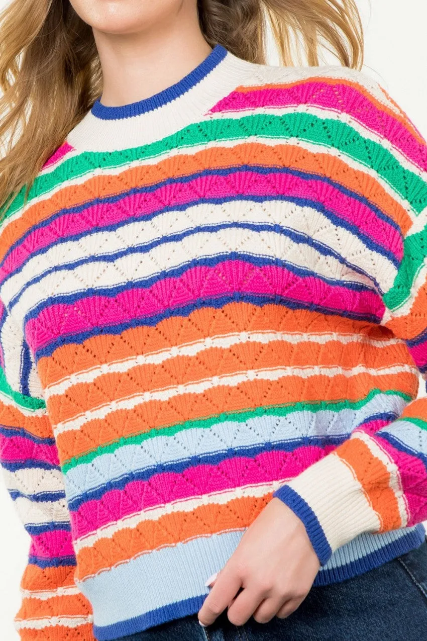 Millie Multicolor Stripes Sweater