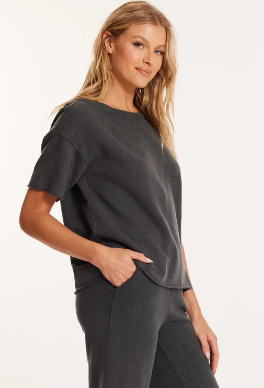Mododoc Dark Gray Cotton Tee