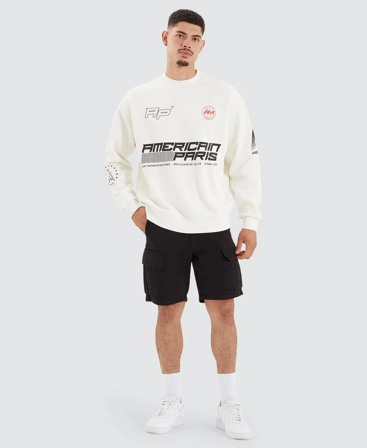 Montes Heavy Relaxed Sweater Natural White