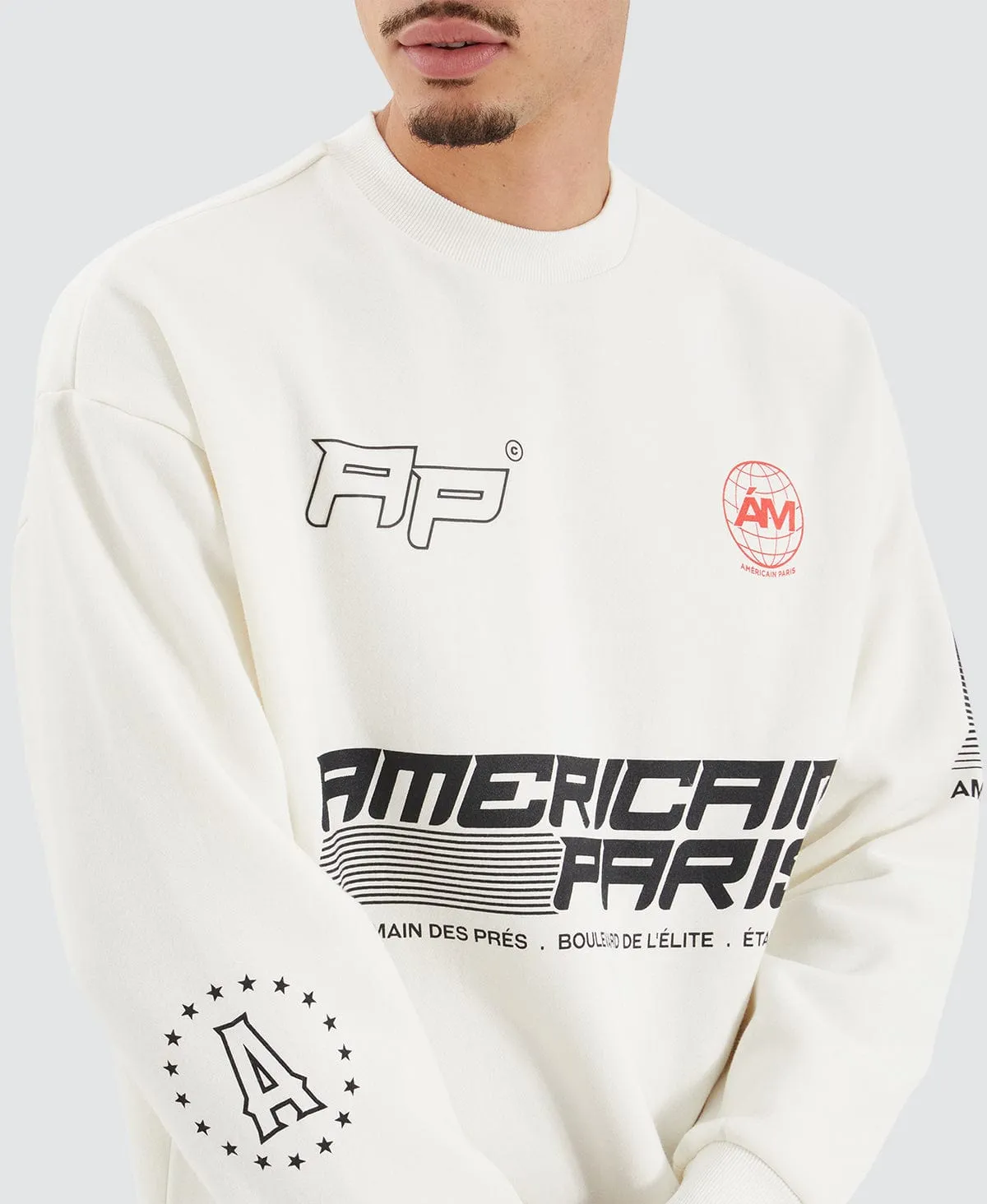 Montes Heavy Relaxed Sweater Natural White