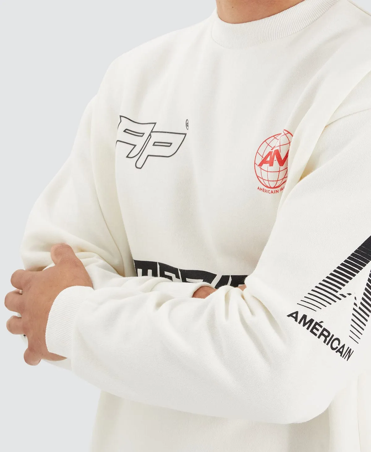 Montes Heavy Relaxed Sweater Natural White