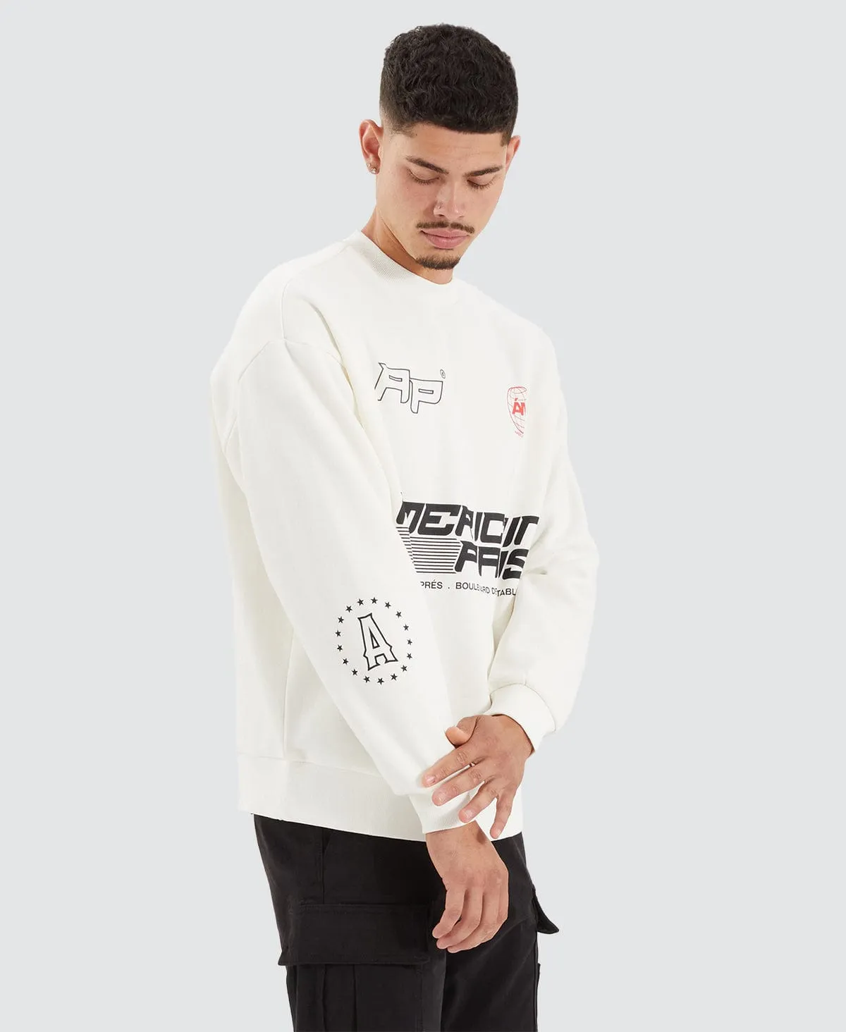 Montes Heavy Relaxed Sweater Natural White