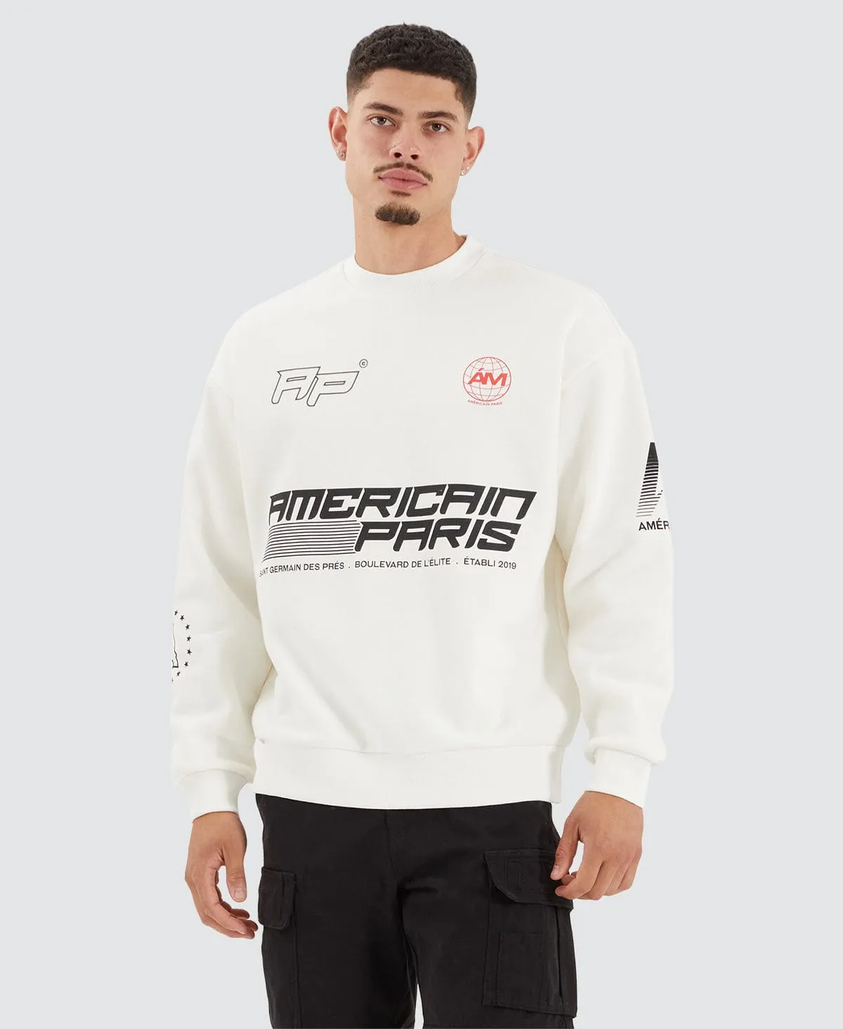 Montes Heavy Relaxed Sweater Natural White